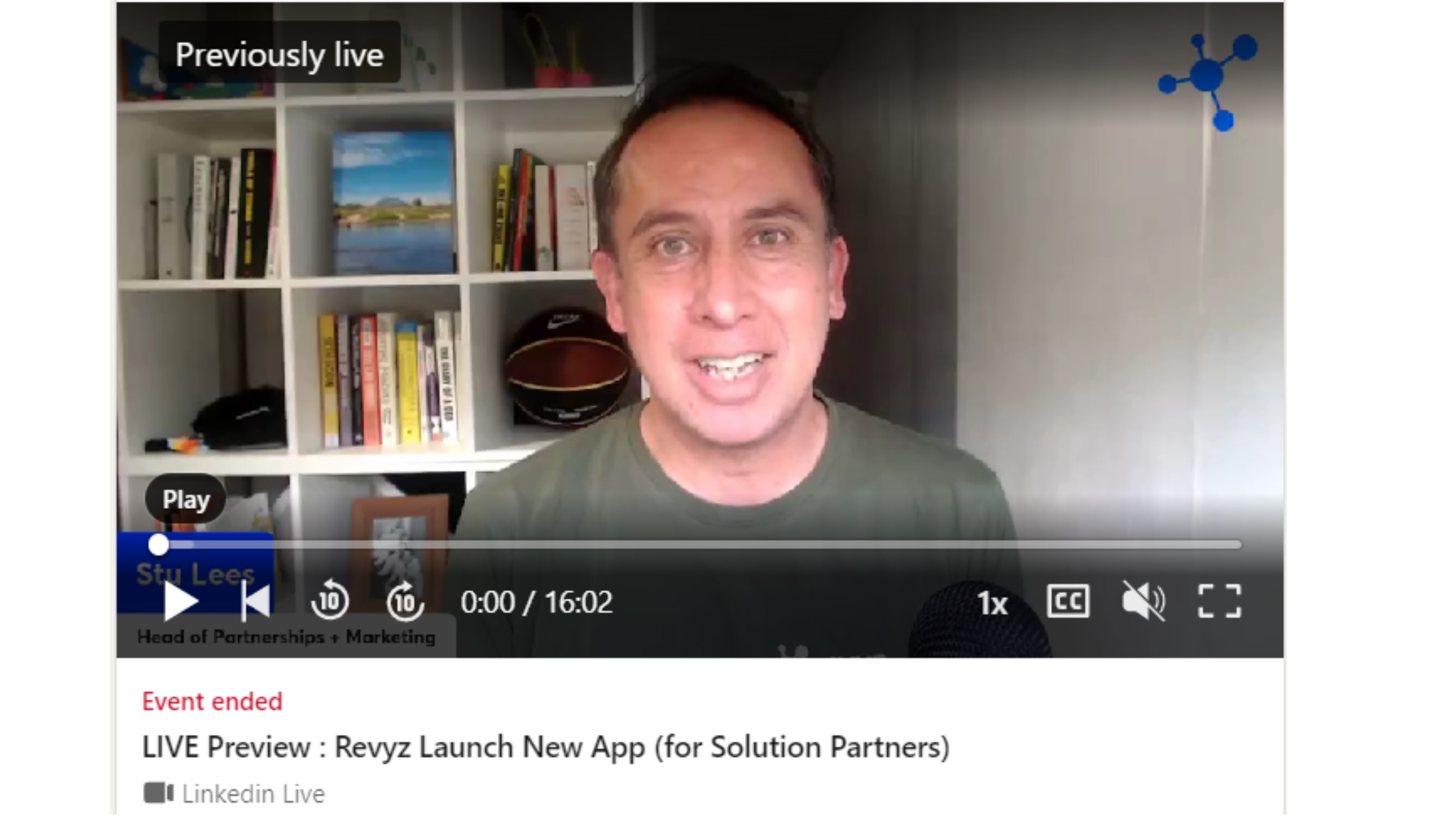 Live Preview  Revyz Launch New App (for Solution Partners)