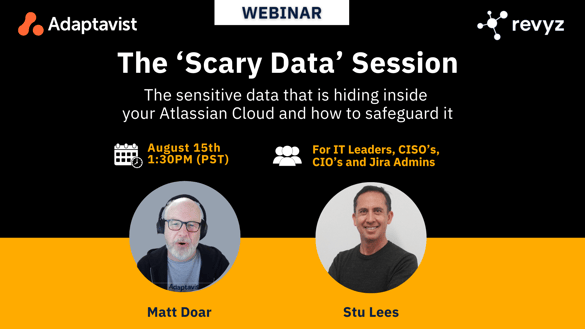 Revyz Webinar Header Adaptavist Matt Doar Scary Data B